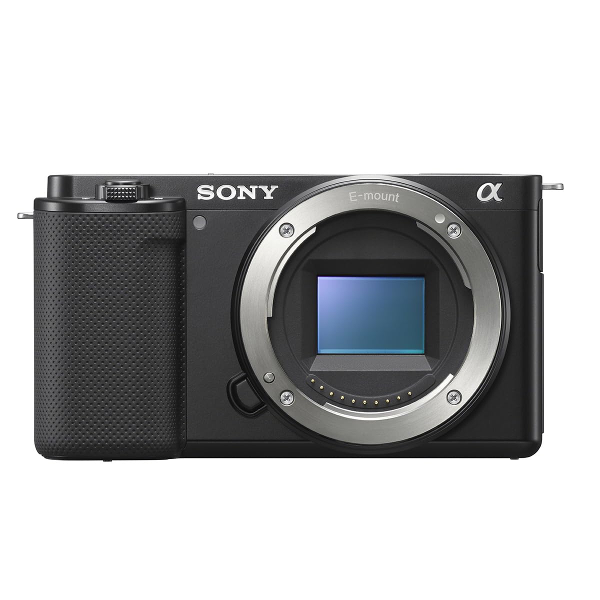 Sony Alpha ZV-E10 side profile, lightweight for handheld shoots.
