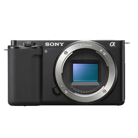 Sony Alpha ZV-E10 side profile, lightweight for handheld shoots.