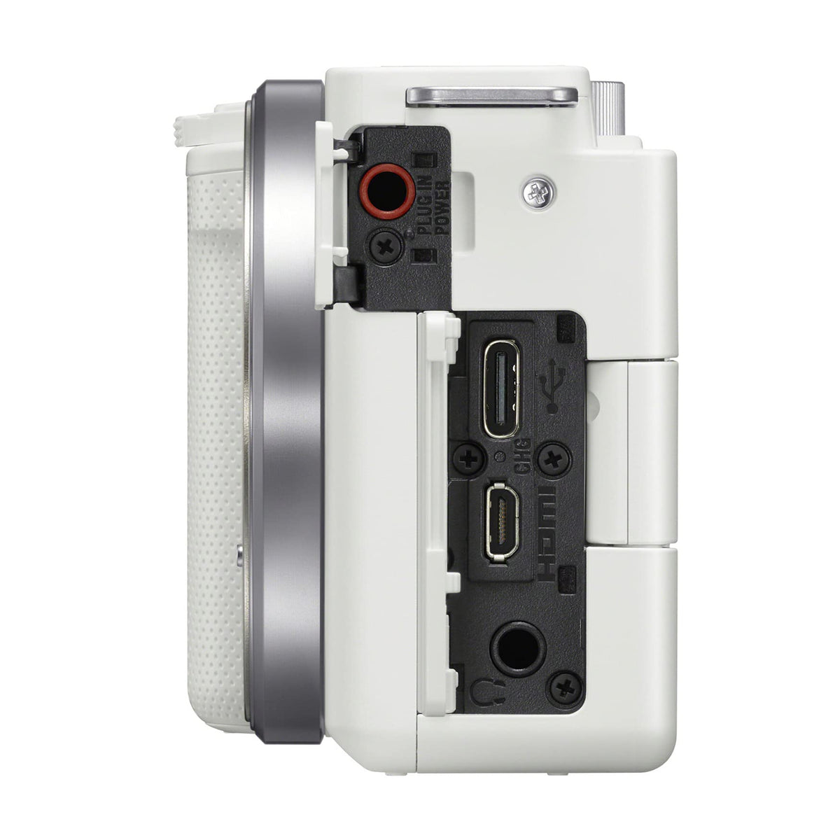 Sony Alpha ZV-E10 white body; portable and stylish for shoots