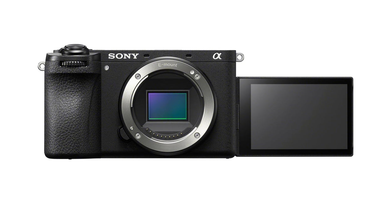Sony Alpha 6700 with 26MP APS-C sensor delivering sharp stills and vibrant video.