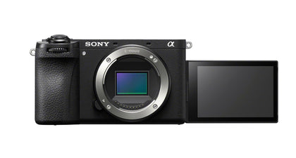 Sony Alpha 6700 with 26MP APS-C sensor delivering sharp stills and vibrant video.