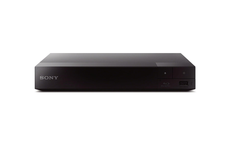 Sony BDP-S1700U front view, compact Blu-ray player for easy Full HD playback and compact setup