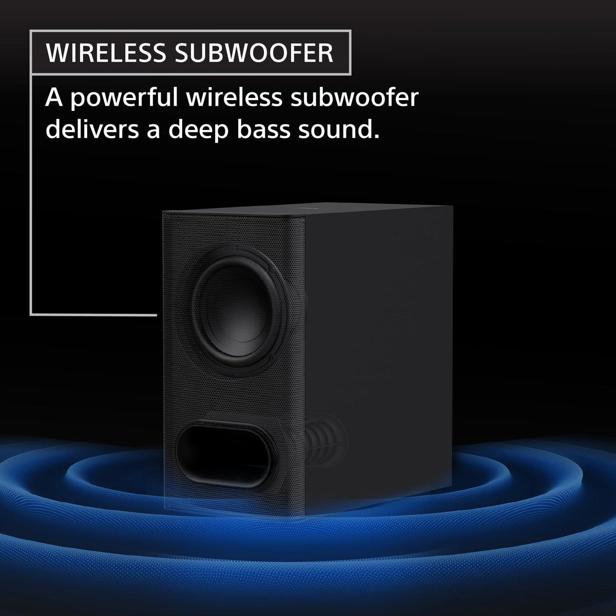 Sony BRAVIA Theater Bar 6 wireless subwoofer delivers deep bass for dramatic scenes