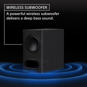 Sony BRAVIA Theater Bar 6 wireless subwoofer delivers deep bass for dramatic scenes