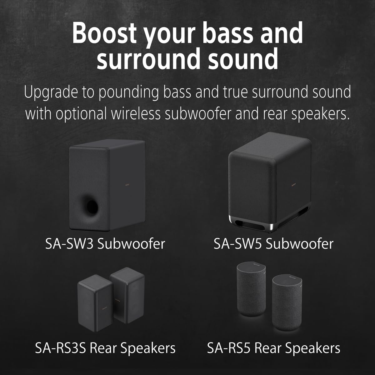 Sony BRAVIA Theater Bar 8 with wireless SW3 subwoofer for deeper bass