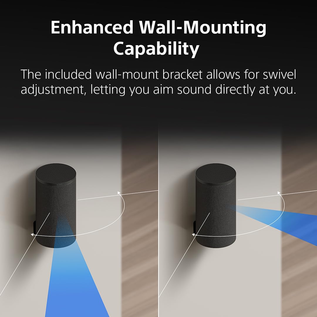 Sony BRAVIA Theater Rear 9 360 Spatial Sound Mapping creates phantom speakers in your space.