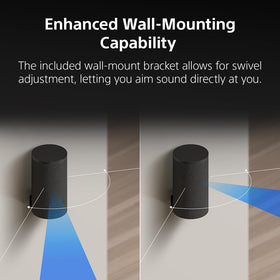 Sony BRAVIA Theater Rear 9 360 Spatial Sound Mapping creates phantom speakers in your space.