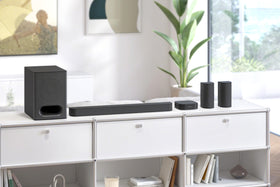 Sony BRAVIA Theater System 6 supports Dolby Atmos and DTS:X for cinematic immersion.
