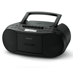 Sony CFD-S70-B cassette deck section with built-in recording function for analog capture.
