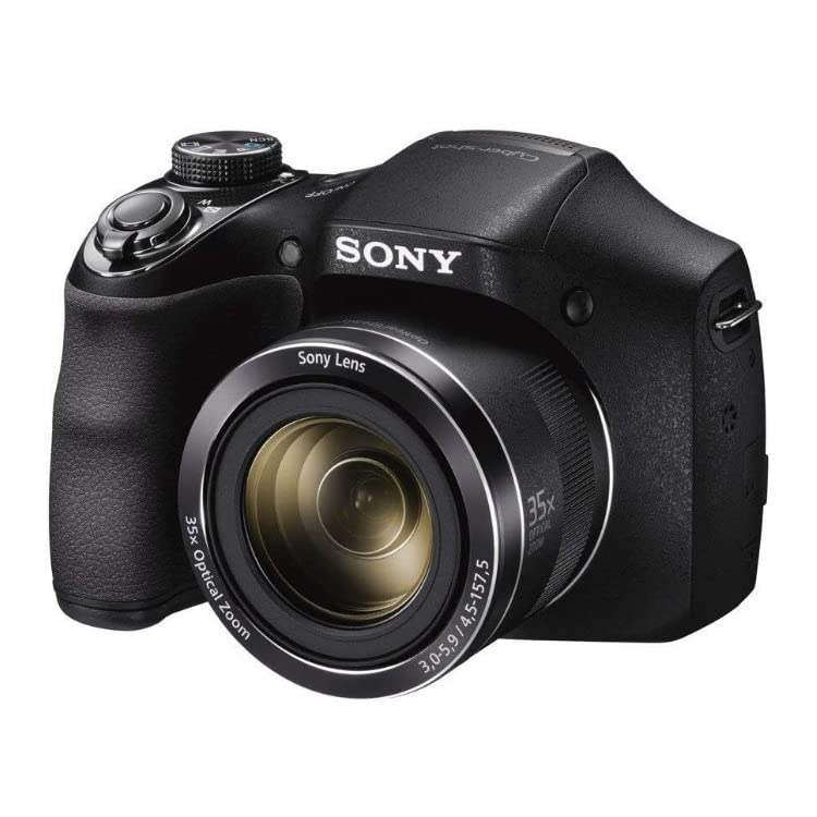 Sony Cyber-shot DSC-H300 front view showing comfortable handling.