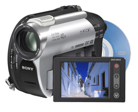 Super SteadyShot on Sony DCR-DVD108 helps stabilize handheld footage.