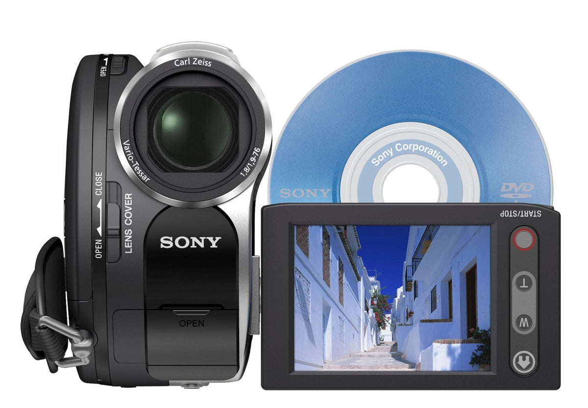 2.5-inch swivel LCD on Sony DCR-DVD108 enables flexible framing from awkward angles.
