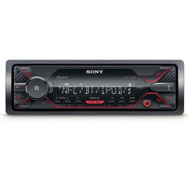 Sony DSX-A410BT compact single-DIN design fits many dashboards.