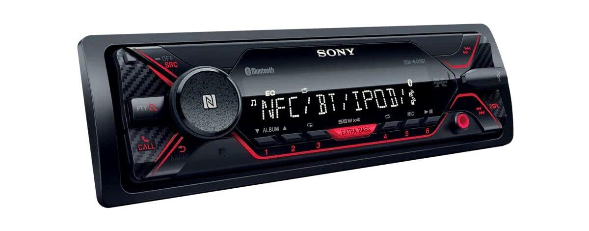 Sony DSX-A410BT wireless music playback with clear, dynamic sound.