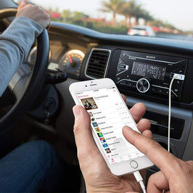 Sony DSX-B700 dynamic color illumination syncs with music.