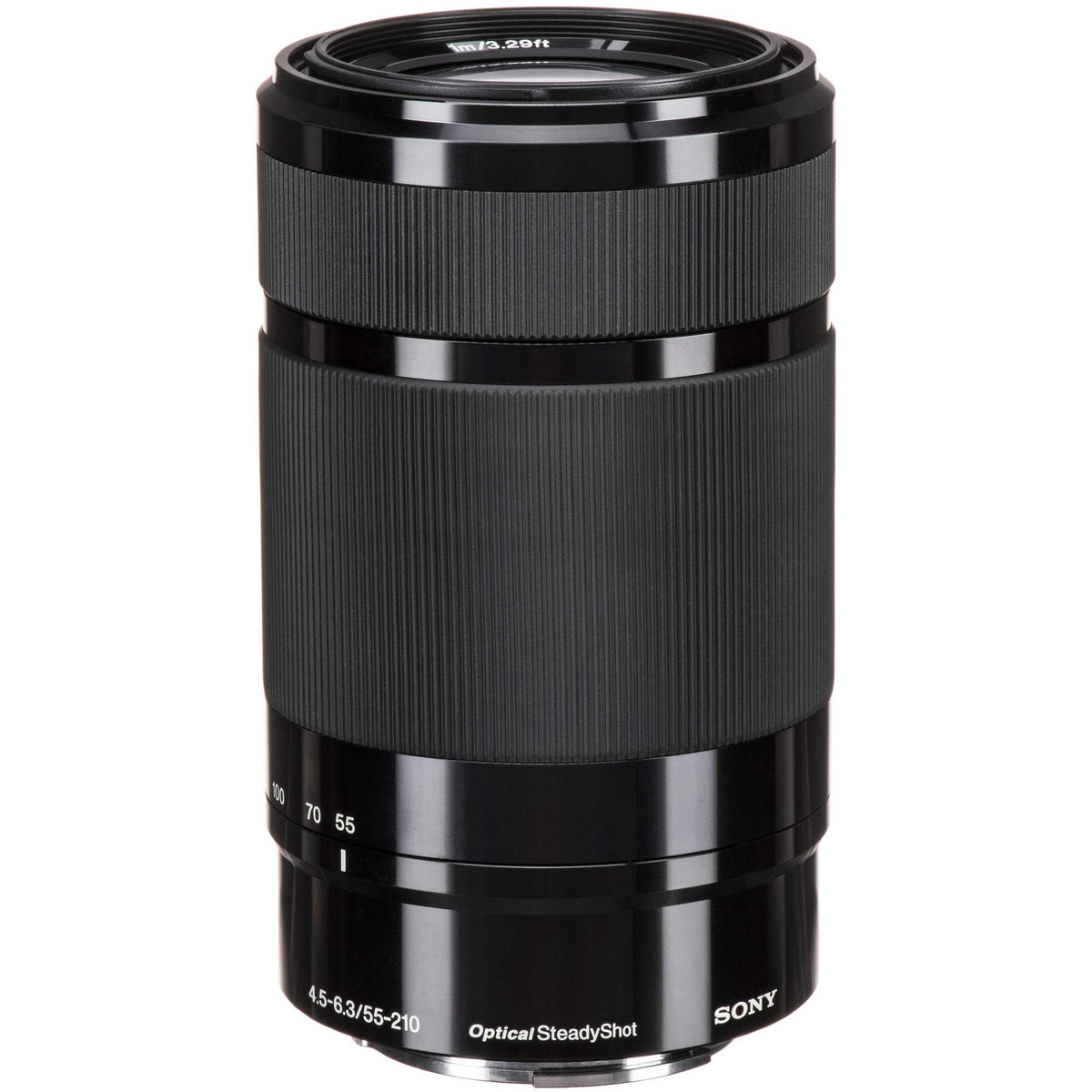 Sony E 55-210mm lens zoomed for telephoto wildlife shots with OSS