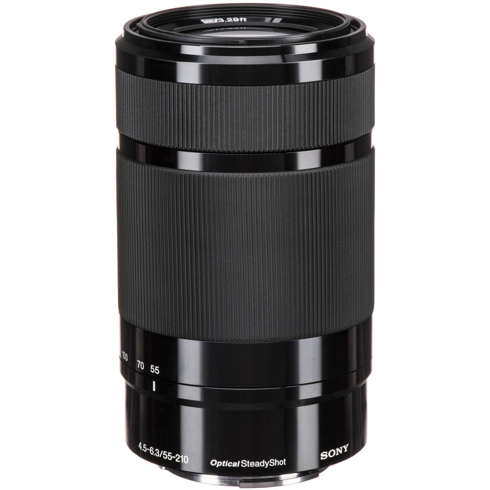 Sony E 55-210mm lens zoomed for telephoto wildlife shots with OSS