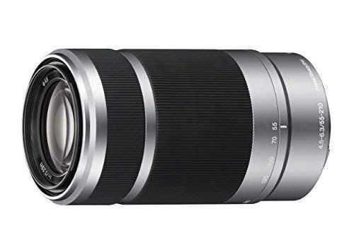 Sony E 55-210mm lens offers quiet operation ideal for video.