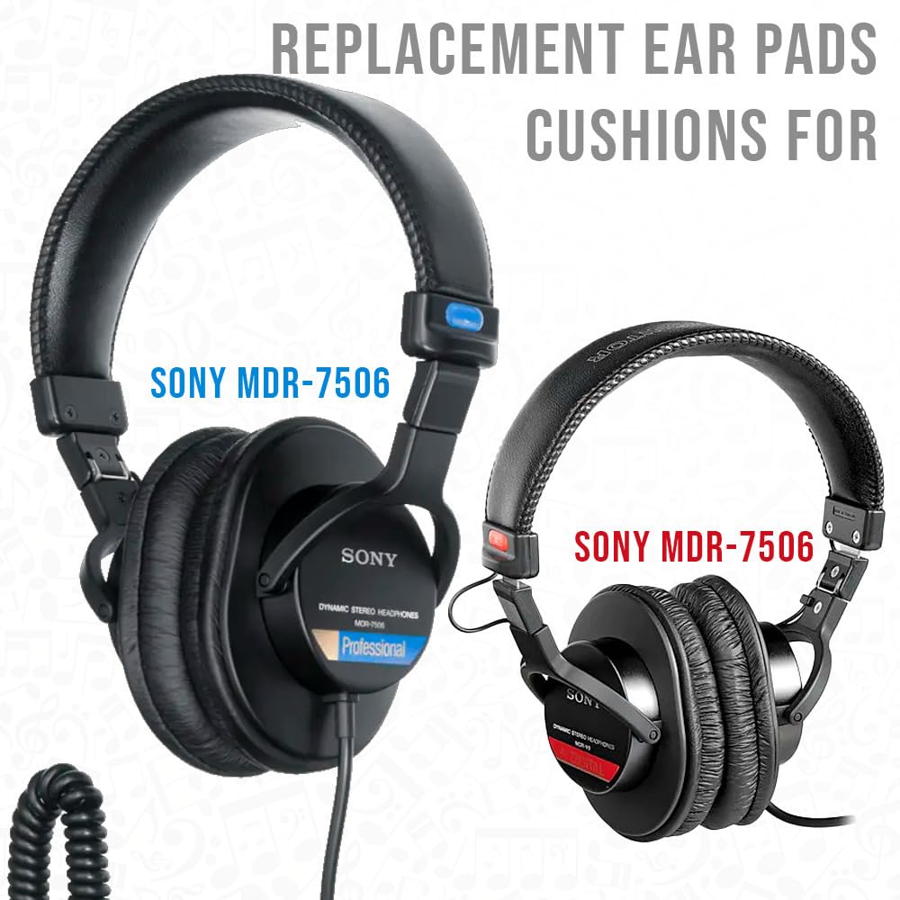 Sony ear pads foam-core construction delivers soft, comfortable cushioning