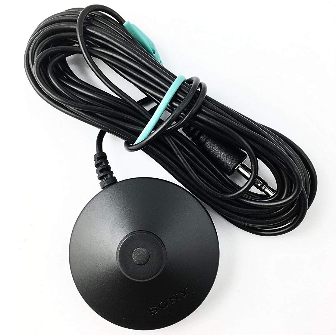 Sony ECM-AC2 calibration mic front view shows measurement capabilities for precise speaker balancing