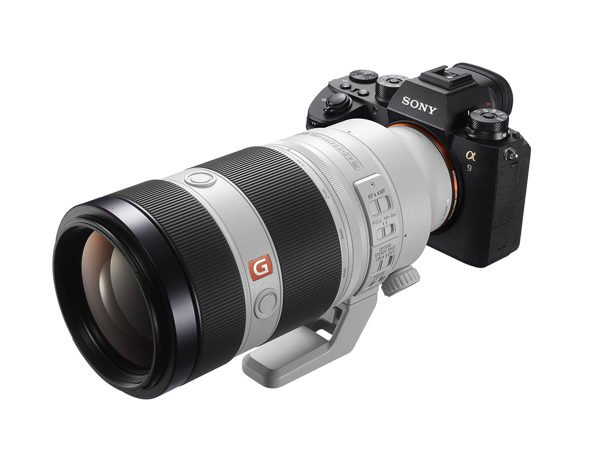 Sony FE 100-400mm GM OSS lens side profile highlighting lightweight build