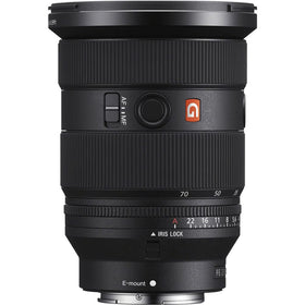 Sony FE 24-70mm GM II lens on camera emphasizing versatility for day-to-night shooting