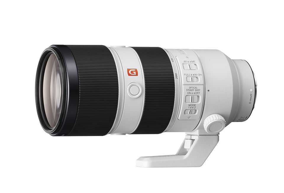 Sony FE 70-200mm f/2.8 GM OSS lens with fast AF and stabilized reach for telephoto storytelling