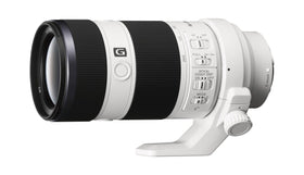 Sony FE 70-200mm f/4 G OSS lens side profile highlighting compact, lightweight telephoto for Sony Alpha