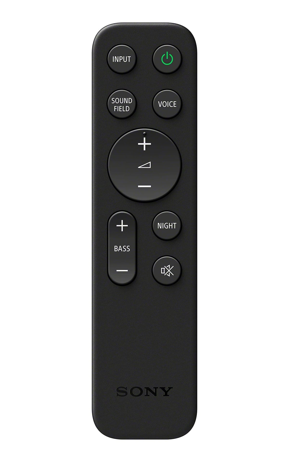 Sony HT-S400 compact remote for simple operation.