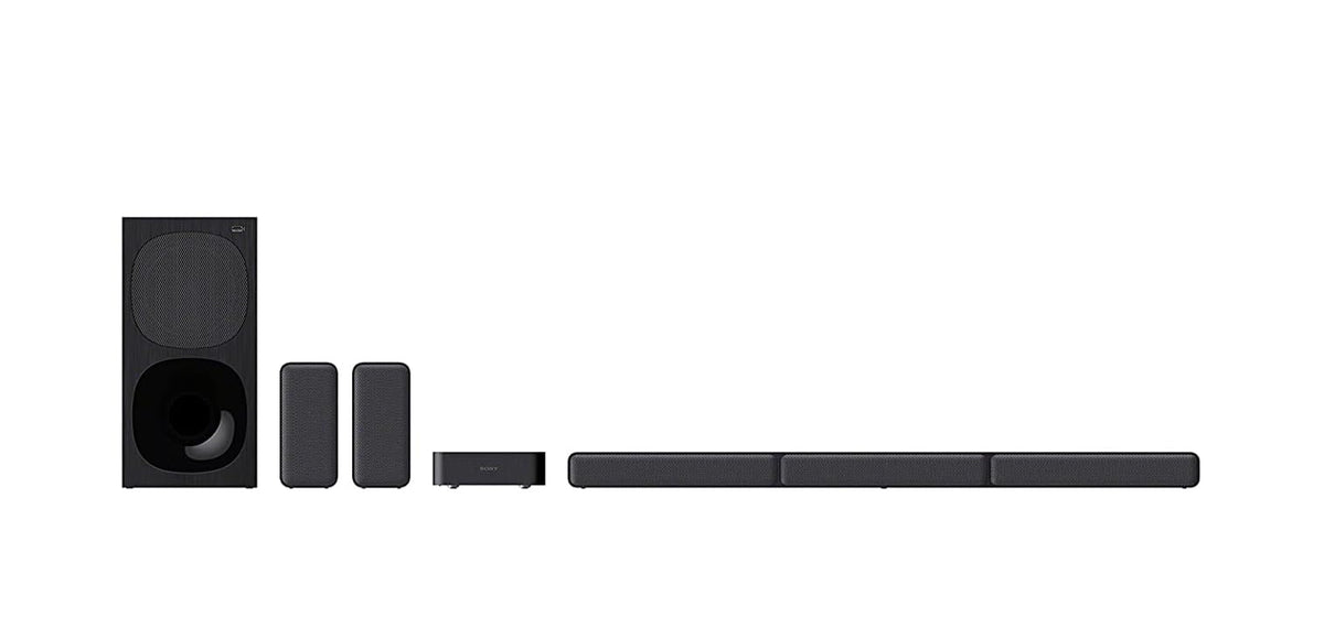 Sony HT-S40R back panel with HDMI, Optical, and Analog inputs for flexible setup.