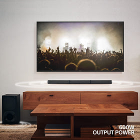 Sony HT-S40R wireless streaming lets you play music without cables.