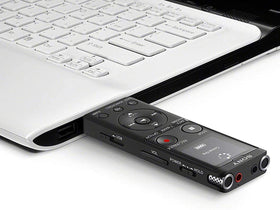 Sony ICD-UX570 in-use recording lectures or interviews with Focus mode.