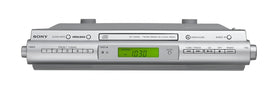 Sony ICFCDK50 CD player section reads burned CD-R/RW discs.