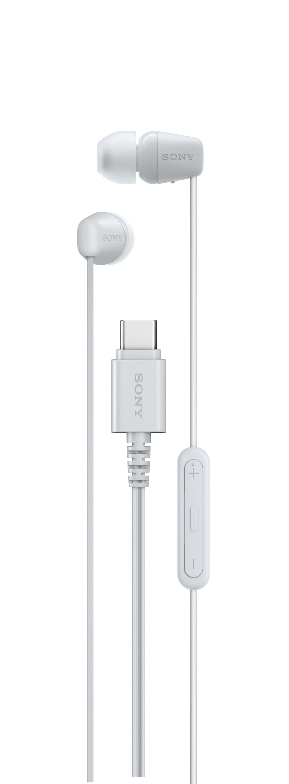 Sony IER-EX15C earbuds compact design for portable listening on the go.