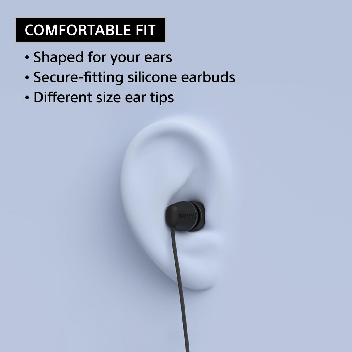 Sony IER-EX15C with inline mic and multi-function button for hands-free calls.