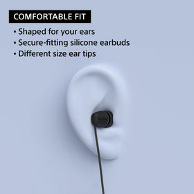 Sony IER-EX15C with inline mic and multi-function button for hands-free calls.