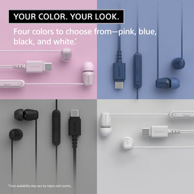 Sony IER-EX15C earbuds multiple ear tips for secure fit.