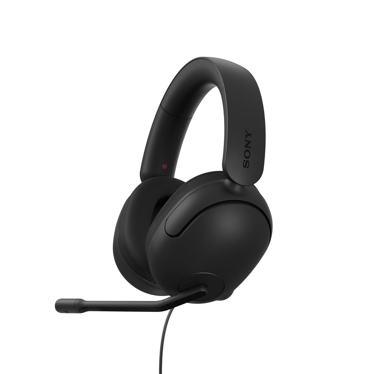 Sony INZONE H3 headset front view shows compact, comfortable over-ear design for gaming.