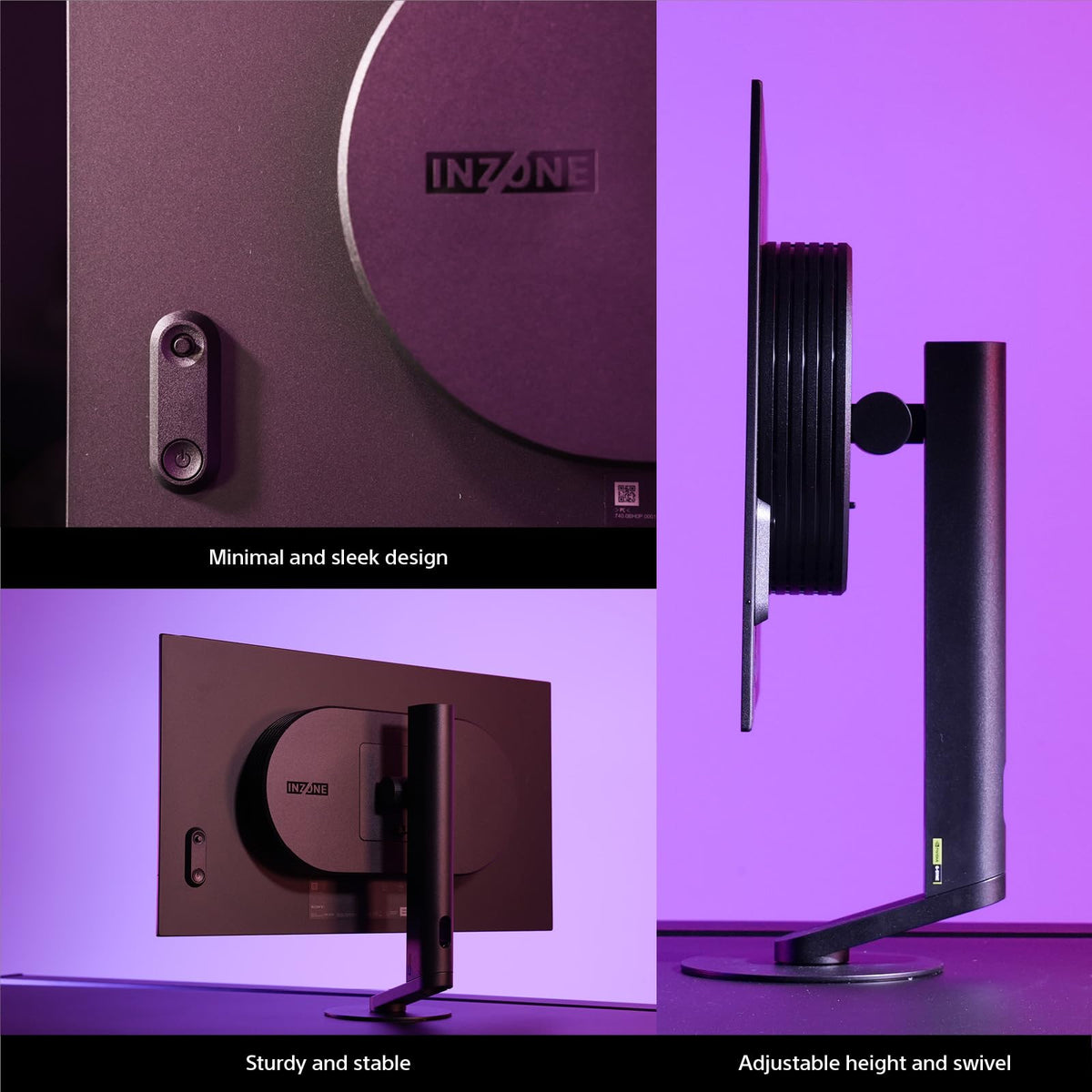 Sony INZONE M10S passive cooling heatsink keeps OLED panel cool during long play