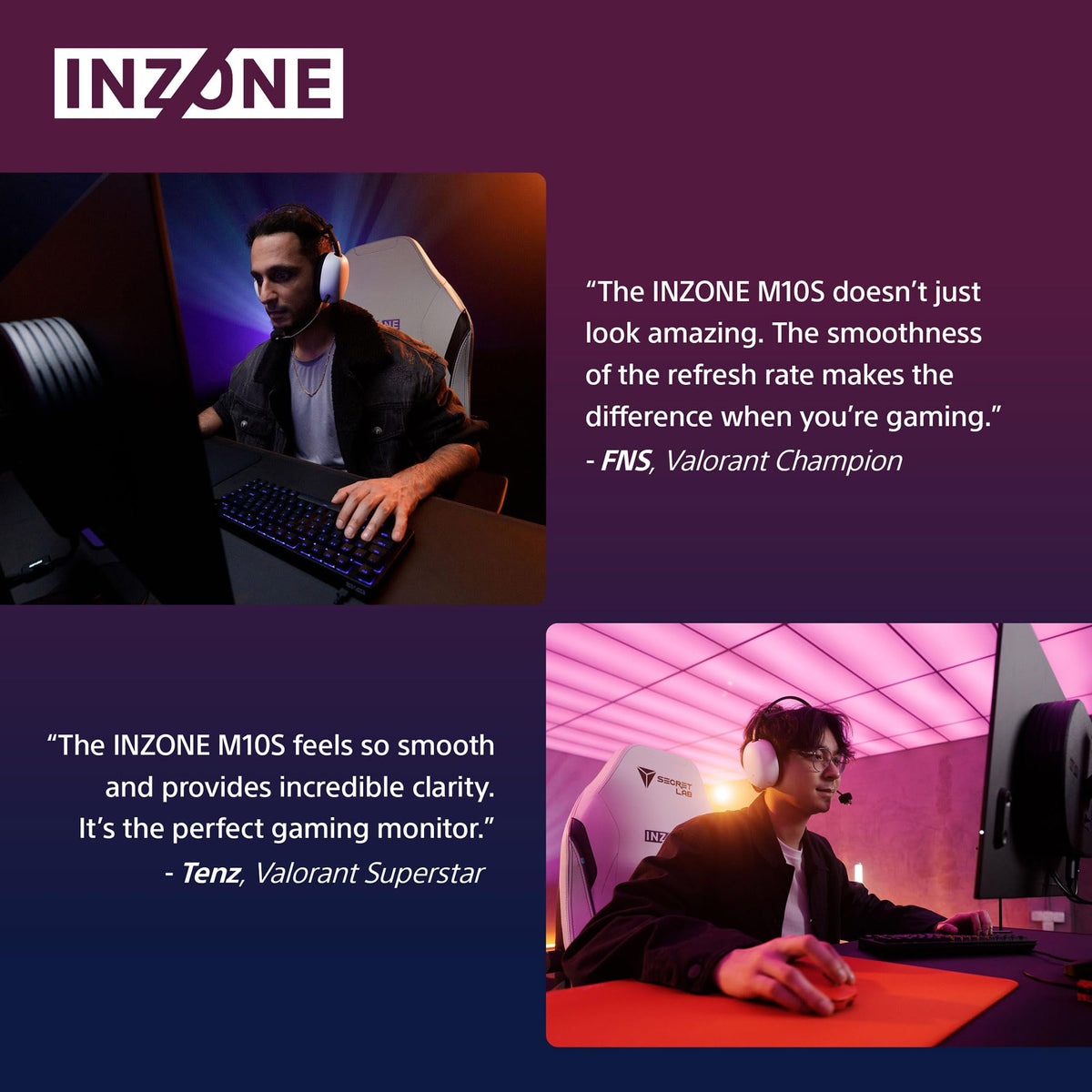 Sony INZONE M10S robust connectivity with HDMI 2.1 and DisplayPort 2.1