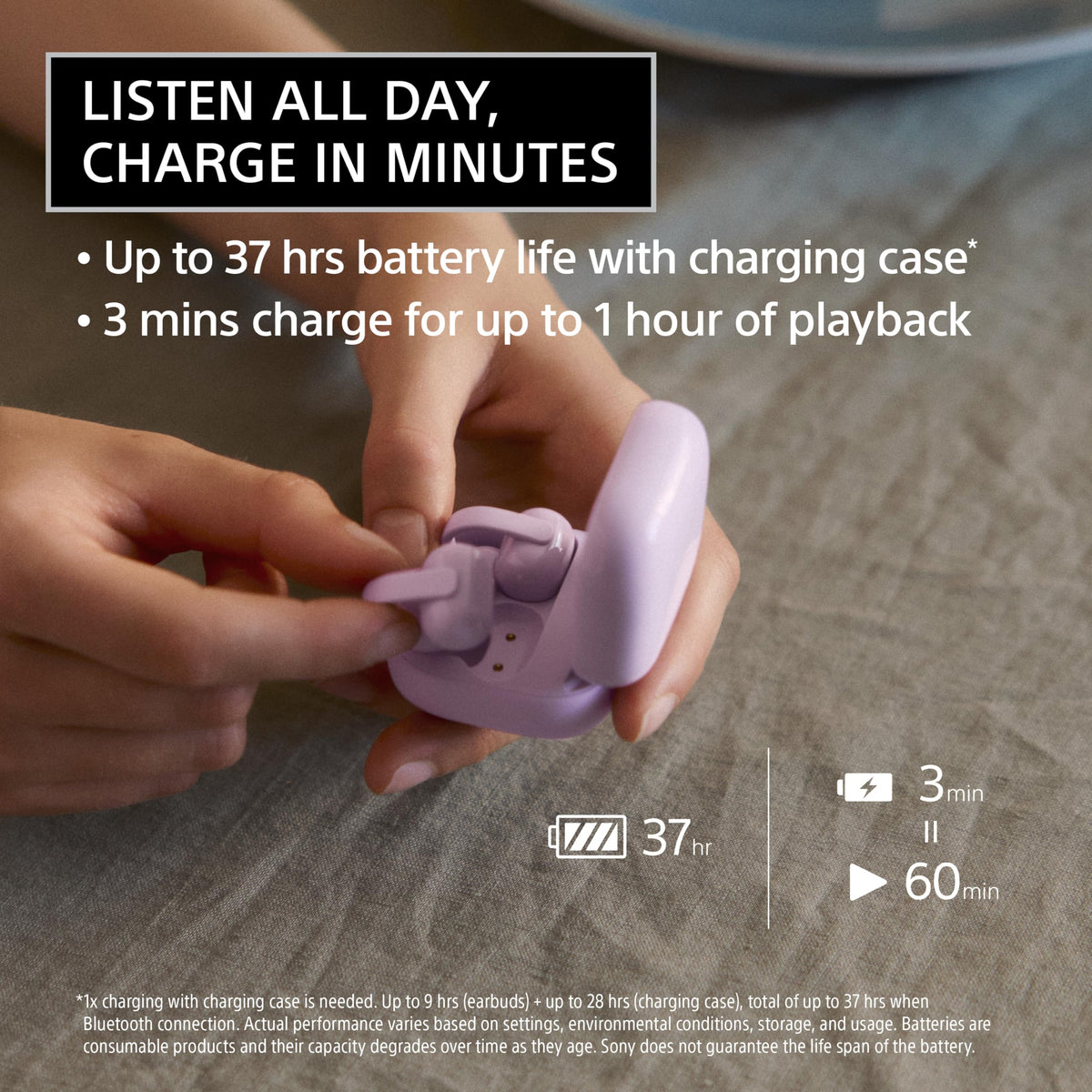Sony LinkBuds Clip intuitive touch controls for playback and calls.