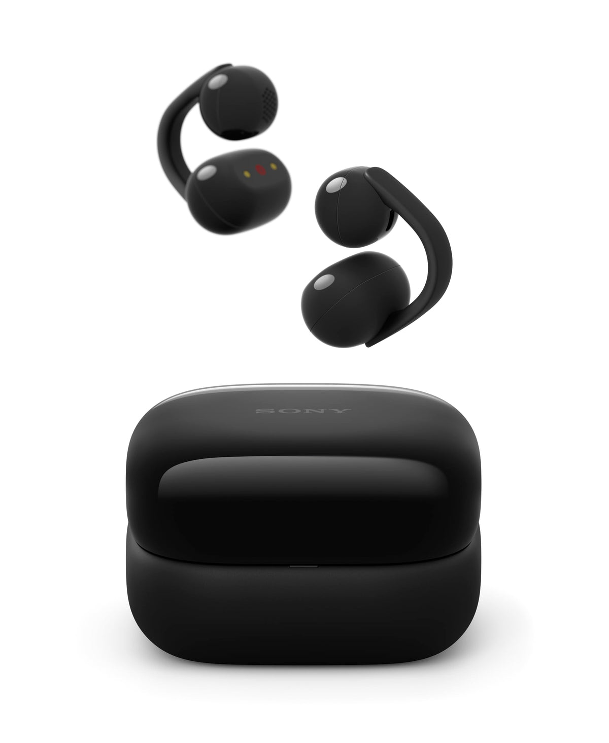 Sony LinkBuds Clip open-ear design keeps you aware of surroundings while listening.
