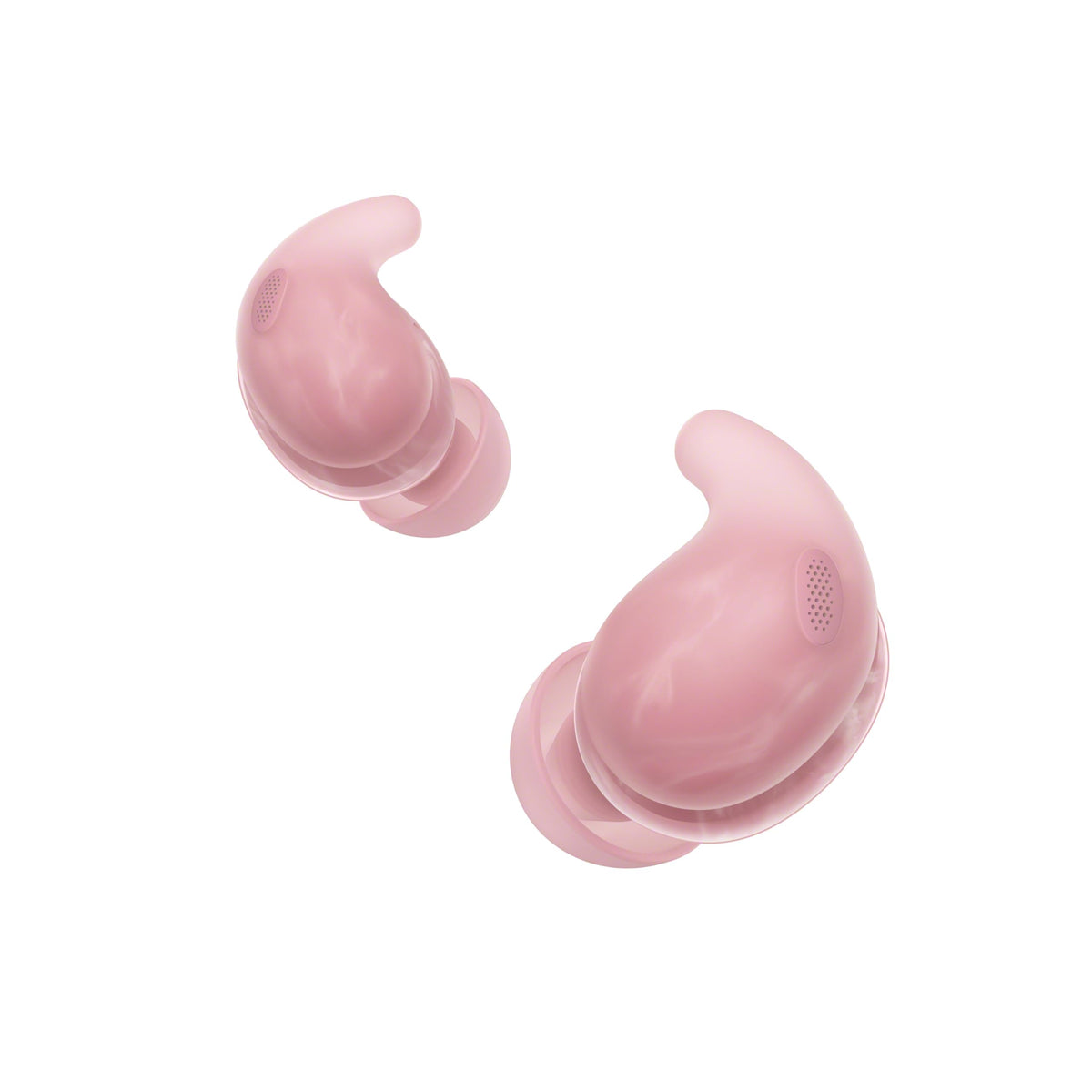 Sony LinkBuds Fit close-up shows air fitting supporters for secure comfort