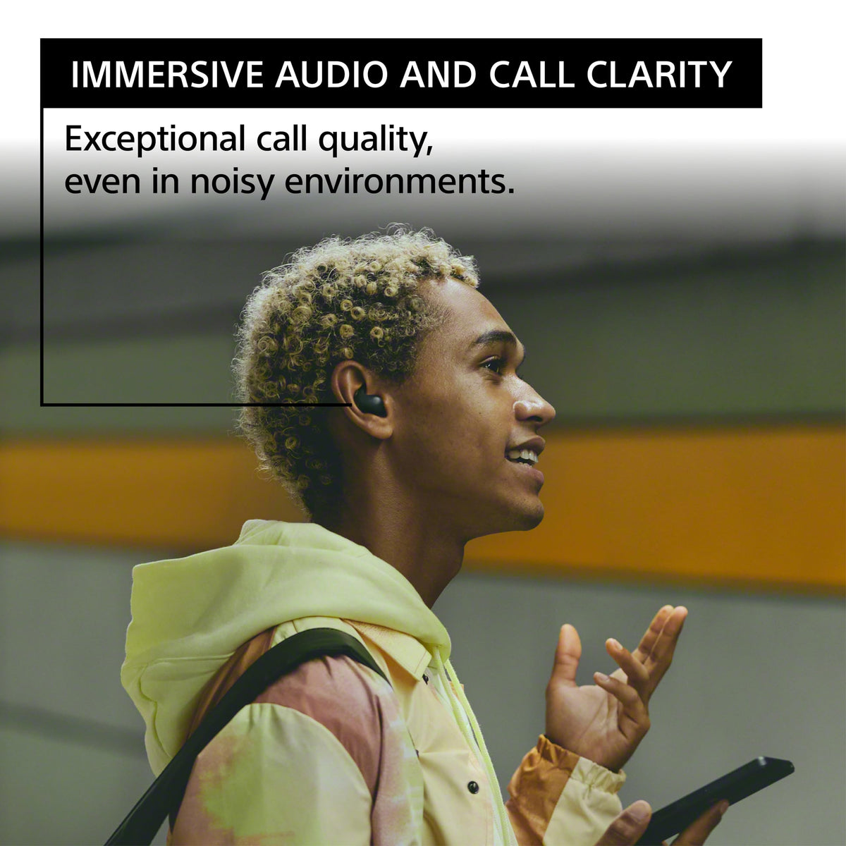 Sony LinkBuds Fit ambient sound mode demonstrates environment-aware listening