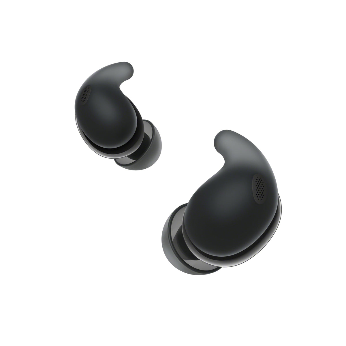 Sony LinkBuds Fit compact-earbuds in black offer daily comfort and secure wear.