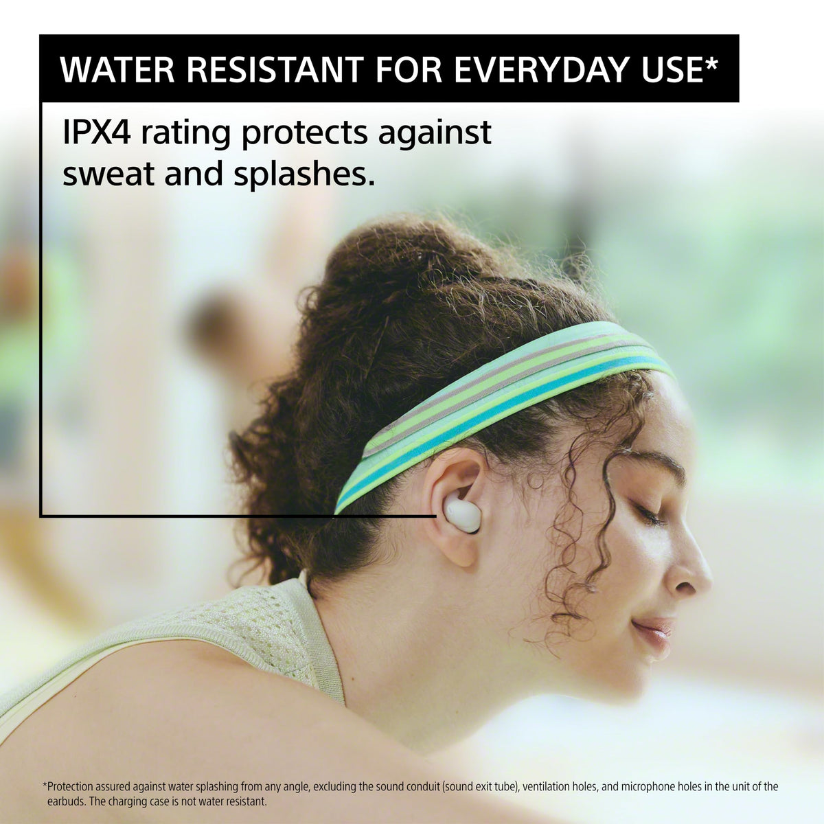 Sony LinkBuds Fit dual noise sensors and optimizer for refined sound control.