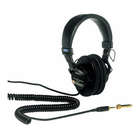 Sony MDR-7506 headband profile highlighting padded band for balanced fit and pressure distribution