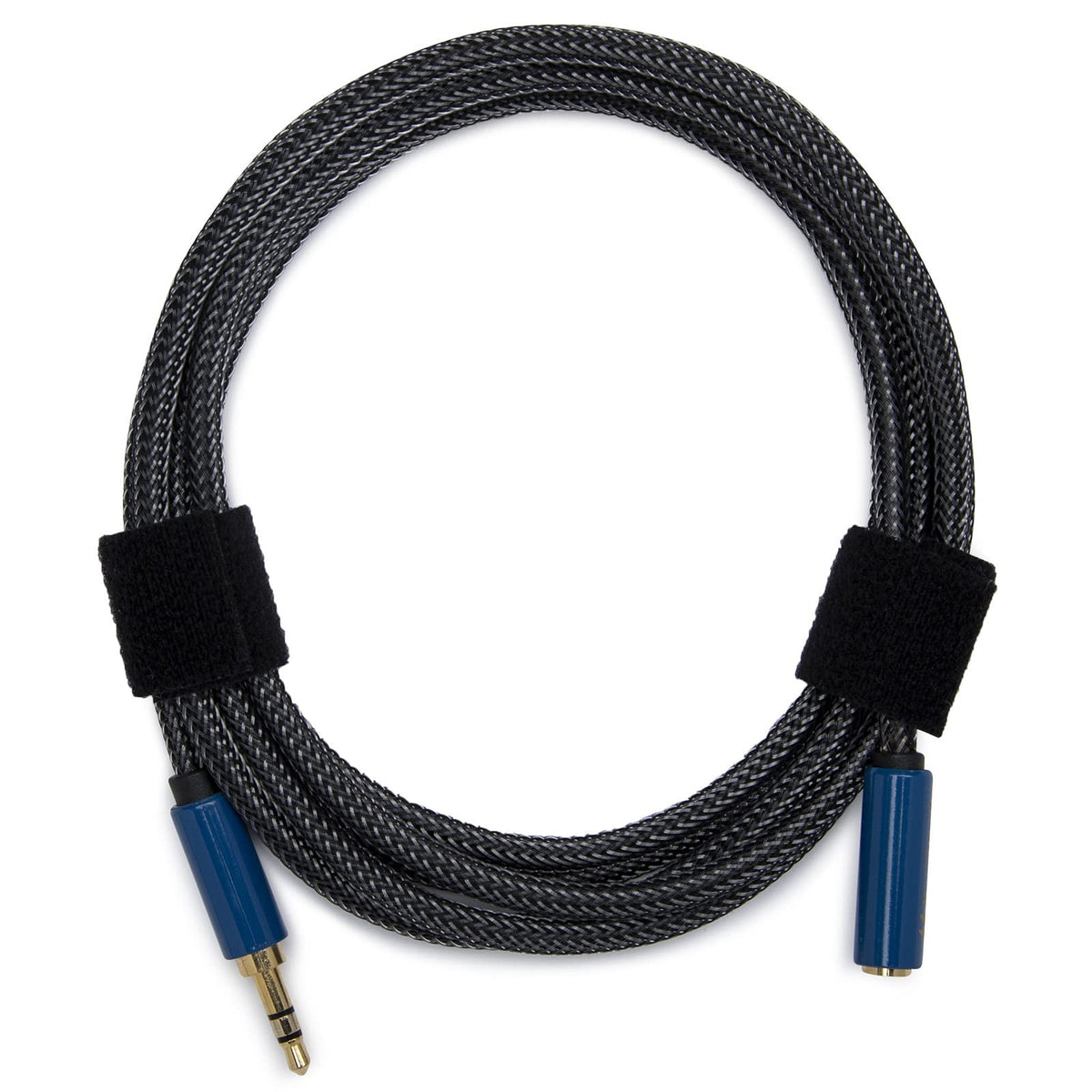 Sony MDR-7506 nylon-braided cable detail emphasizing durability and tangle resistance
