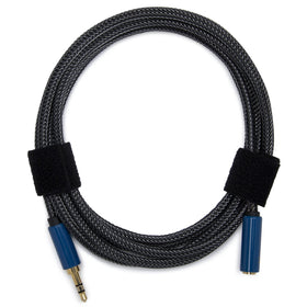 Sony MDR-7506 nylon-braided cable detail emphasizing durability and tangle resistance