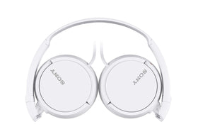 Sony MDRZX110 ZX Series headphones white earcups, soft feel for comfortable wear